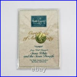 Walt Disney Classics Collection Snow White Grumpy And The Pipe Organ withCOA