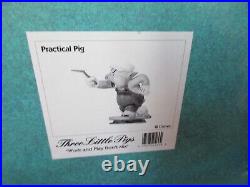Walt Disney Classics Collection Three Little Pigs 4 Piece Set WithCOA Figurines NB