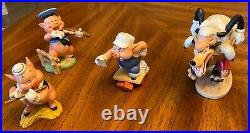 Walt Disney Classics Collection Three Little Pigs & Big Bad Wolf 4 figurines