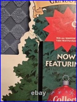 Walt Disney Classics Collectors Series Cups Burger King Store Display Coca-Cola