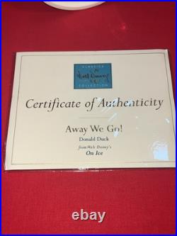 Walt Disney Classics-Donald Duck on Ice- with Sealed COA displayed For Pictures