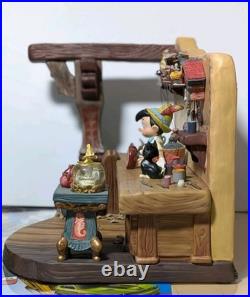 Walt Disney Classics Geppetto's Workbench COA Pinocchio Jiminy Cricket #1217956