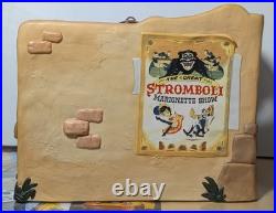 Walt Disney Classics Geppetto's Workbench COA Pinocchio Jiminy Cricket #1217956