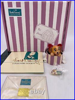 Walt Disney Classics-Lady & The Tramp Lady, New in Box withCOA (4x4x3.25) #1028780