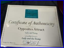 Walt Disney Classics-Lady & the Tramp-New in Box withCOA (7x6.5x5.5) #1236744