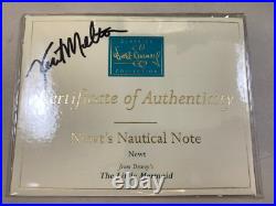 Walt Disney Classics, Little Mermaid, Newt's Nautical Note, Signed Coa, Wdcc