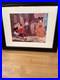 Walt Disney Classics Mickey Mouse Pluto Fishing Matted Framed Art 16 X 13 Nice