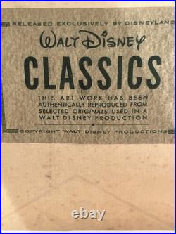 Walt Disney Classics Mickey Mouse Pluto Fishing Matted Framed Art 16 X 13 Nice