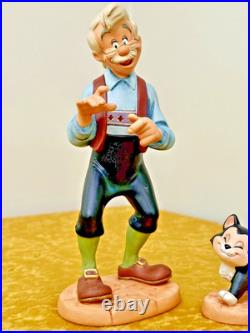 Walt Disney Classics PINOCCHIO Collection Set of 3 GEPPETTO, FIGARO, CRICKETT