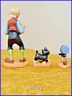 Walt Disney Classics PINOCCHIO Collection Set of 3 GEPPETTO, FIGARO, CRICKETT