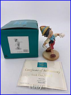 Walt Disney Classics-Pinocchio, Look Out World-New in Box withCOA #1234324