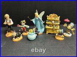 Walt Disney Classics Pinocchio Ornament Box Set + 2 Extra Oraments New withCOA