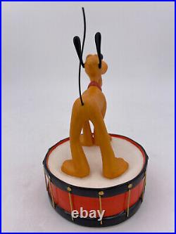 Walt Disney Classics Pluto on Drum-Mickey Mouse Club-New in Box withCOA#4007293
