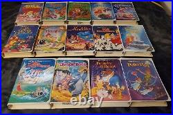 Walt Disney Classics VHS Black Diamond & Masterpiece Collection x27 Vintage