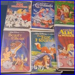 Walt Disney Classics VHS Lot (12) Black Diamond