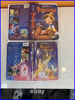 Walt Disney Classics VHS Lot! Black Diamond Rare! Dumbo Bambi Cinderella Aladdin