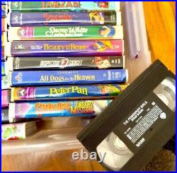 Walt Disney Classics VHS and Other Cartoon Classics (Lot of 32 + 3 XBOX Games)