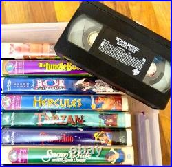 Walt Disney Classics VHS and Other Cartoon Classics (Lot of 32 + 3 XBOX Games)