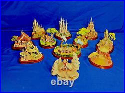 Walt Disney Classics WDCC ENCHANTED PLACES Lot of 11 LOOSE SO CAL PICK UP ONLY