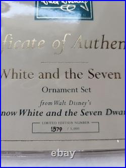 Walt Disney Classics WDCC Snow White & Seven Dwarfs Ornaments Box Set #1204380