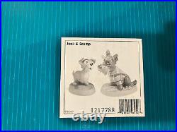Walt Disney Collection Classics WDCC Jock & Scamp, lady & the Tramp withCOA K1