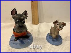 Walt Disney Collection Classics WDCC Jock & Scamp, lady & the Tramp withCOA K1