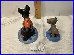 Walt Disney Collection Classics WDCC Jock & Scamp, lady & the Tramp withCOA K1