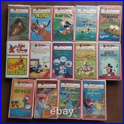 Walt Disney Home Video Cartoon Classics VHS Complete Collection Volume 1-14 RARE