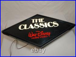 Walt Disney Home Video The Classics Black Diamond Light Box Cleaned Working
