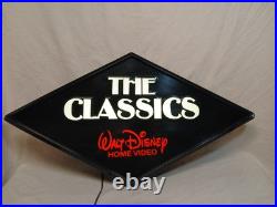 Walt Disney Home Video The Classics Black Diamond Light Box Cleaned Working