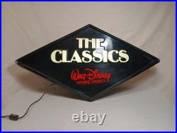 Walt Disney Home Video The Classics Black Diamond Light Box Cleaned Working