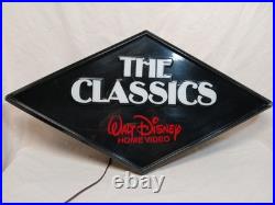 Walt Disney Home Video The Classics Black Diamond Light Box Cleaned Working