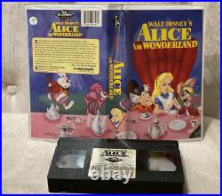 Walt Disney Home Video VHS Alice In Wonderland Classics Black Diamond RARE
