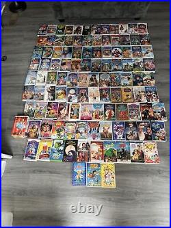 Walt Disney (Lot of 110) VHS Tapes withBlack Diamond Classics, Masterpiece & More