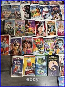 Walt Disney (Lot of 110) VHS Tapes withBlack Diamond Classics, Masterpiece & More