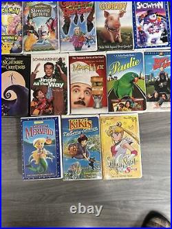 Walt Disney (Lot of 110) VHS Tapes withBlack Diamond Classics, Masterpiece & More