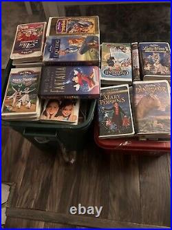 Walt Disney (Lot of 70 LBS) VHS Tapes withBlack Diamond Classics And Non Disney