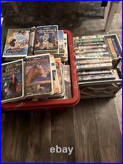 Walt Disney (Lot of 70 LBS) VHS Tapes withBlack Diamond Classics And Non Disney