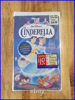 Walt Disney Masterpiece Collection Cinderella VHS #5265'RARE