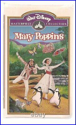 Walt Disney Masterpiece Collection MARY POPPINS VHS #023'RARE