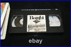 Walt Disney The Classics Bambi Black Diamond Collection VHS Tape 942 Lead 1989