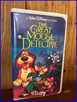 Walt Disney The Great Mouse Detective VHS Tape The Classics Animation Detective