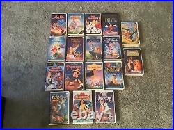Walt Disney VHS Classic bundle of 17 must have videos in excellent condition
