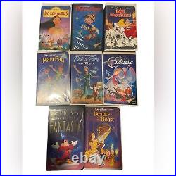 Walt Disney VHS Videos Black Diamond Classic Bundle of 8 Videos