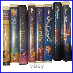 Walt Disney VHS Videos Black Diamond Classic Bundle of 8 Videos