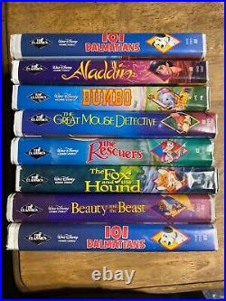 Walt Disney VHS lot BLACK DIAMOND classics, vintage, RARE