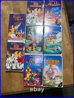 Walt Disney VHS lot BLACK DIAMOND classics, vintage, RARE