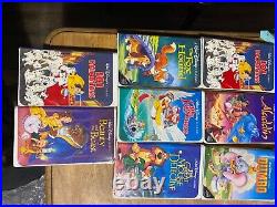 Walt Disney VHS lot BLACK DIAMOND classics, vintage, RARE