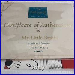 Walt Disney WDCC Classics Collection Bambi & Mother 1204799 figurine CoA Box
