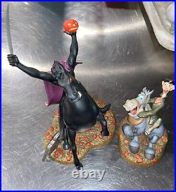 Walt Disney WDCC Headless Horseman and Ichabod Crane Figurines